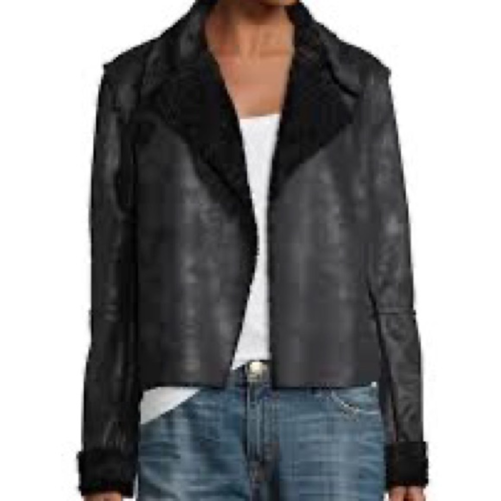 Splendid faux shearling delancey jacket
